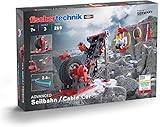 Fischertechnik 564068 Advanced Seilbahn – Bausatz für Kinder ab 7 Jahren, Spielzeug mit Gondel- und Pendelbahn, fördert technisches Verständnis, Schwarz