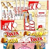 Weiße Schokolade Mix Box | Süßigkeiten mit weißer Schokolade | Weiße Schoko Auswahl Geschenkbox | Für Fans & Genießer | Candy & Bar®