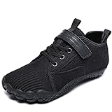 DAZFE Kinder Barfußschuhe Breite Zehenbox Jungen Mädchen Hausschuhe Minimalistische Wanderschuhe Sportschuhe Laufschuhe Walking Schuhe 26-37EU