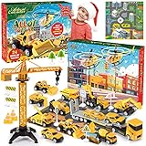 Adeokay Adventskalender 2025 Kinder, Spielzeug ab 3 4 5 6 Jahre Junge Weihnachtskalender Kinder Geschenk Junge 3-6 Jahre Baustelle Spielzeug ab 3-6 Jahre adventskalender kinder