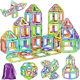 COOLJOY Magnetische Bausteine, 40 Teile Magnetbausteine Magnete Kinder, Magnetspielzeug Tiles, Magnet bausteine für Spielzeug ab 3 4 5 Jahre Kinder Jungen und Mädchen Halloween und Christmas Geschenk