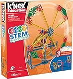 MINT-Forschung Getriebe-Baukastenset, K'NEX Bildung, Basic Fun, 79318, Lernset mit 3 funktionierenden Designs, Technik für Kinder, Konstruktionsspielzeug für Jungen und Mädchen Ab 8 Jahren