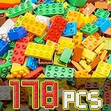WYSWYG Große Bausteine 178 Stücke, Kompatibel mit Lego duplo Steine Set, Geschenk für Jungen und Mädchen, für Kinder ab 3-14 Jahre