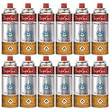 Bright Spark 12 x Ventil Gas Kartusche Camping Kocher Brenner Butan/Propan 220 g