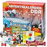 DDR Adventskalender 2024, 24 DDR Produkte u. Spezialitäten für eine besinnliche Weihnachtszeit mit Ostalgie Stimmung, 24 Türchen Weihnachtskalender 2024 Geschenkset