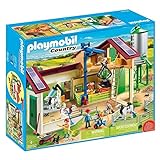 PLAYMOBIL Country 70132 Large Farm with Animals, with Silo, Loading Crane and Milking Machine, Toys for Children Ages 4+