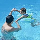 YOUWANLI Baby-Schwimmkörper - sicheres und lustiges Wassererlebnis für Säuglinge (Blau + Baldachin, L)