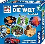 KOSMOS ‎687748 was ist was Entdecke die Welt, Quiz-Spiel, über 300 Quiz-Fragen, kooperatives Wissensspiel für Kinder und Jugendliche ab 8 Jahre, Rate-Spaß, Familienspiel