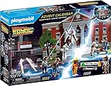 PLAYMOBIL Adventskalender 2021-70574 Back to The Future mit Sammelfiguren und Zubehörteilen der Science-Fiction-Triologie hinter jedem Türchen, 97-teilig, Ab 5 Jahren