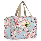 Aucuu Volle Größe Kulturbeutel, Reise Kulturbeutel, Kosmetiktasche Damen, Reise Make-up Taschen Organizer, Groß Waschtasche Make up Tasche mit Griff für Zubehör für Damen Herren