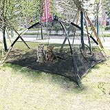 Pet Comfort PE-Zelt für Katzen, Tragbare große Pop-Up-Haustier Zelt-Einschließungen draußen Lebensraum Hunde Accessoire katzenzelt Outdoor hundetippi Katzenhöhle