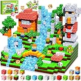 Pourbibi Magnetische Bausteine, Magnetbausteine Magnetspielzeug, Magnetische Bauwelt Spielzeug Magnetblöcke für Kinder ab 3 4 5 6 7 8 9 Jahre Verstaubare,Professioneller Christmas