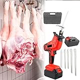 smafoseedding Elektrische Knochensäge, Professionelle Handgeführte Fleischersäge Zum Schneiden Von Holz/PVC, Maximale Schnittstärke: 100 Mm, Für Den Gewerblichen Und Privaten Gebrauch Geeignet