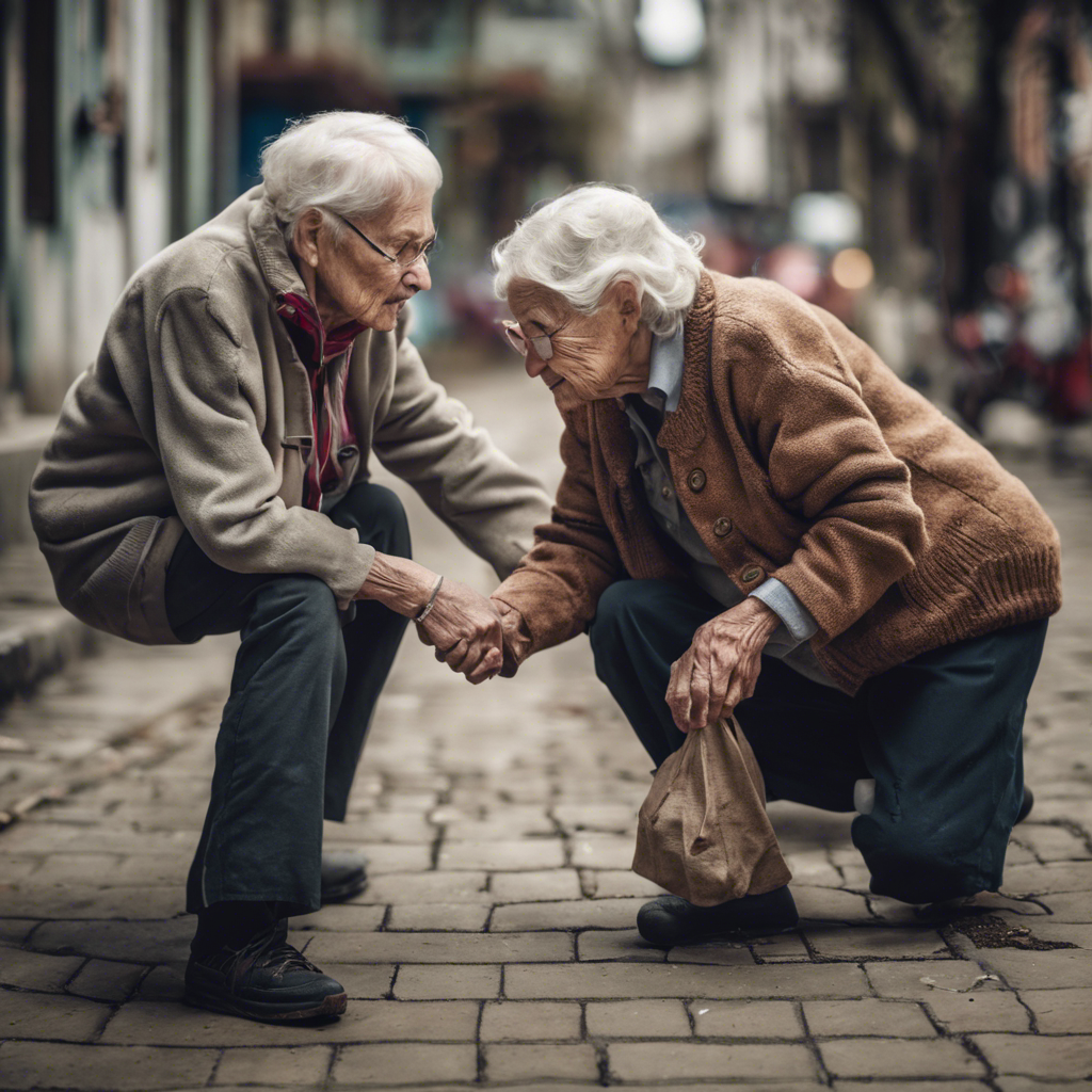 Alte Menschen am Boden: Wie du ihnen helfen kannst