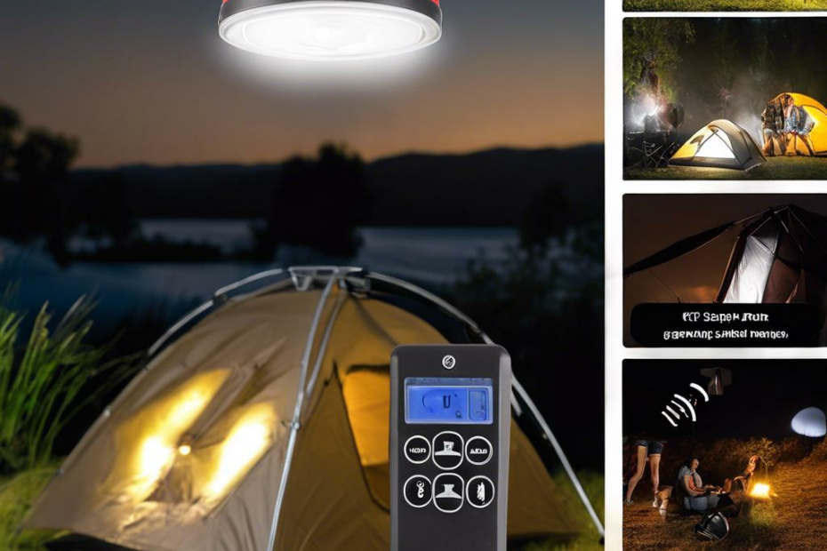 Campinglampe mit Fernbedienung: Nie mehr im Dunkeln tappen!
