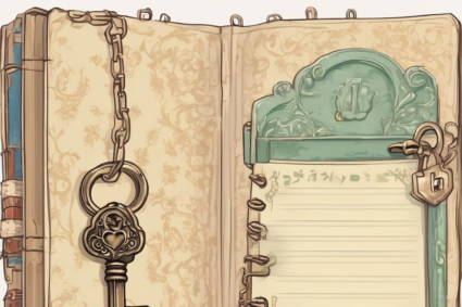Entdecke die Welt der Gedanken: Dein Tagebuch mit Schloss und Schlüssel