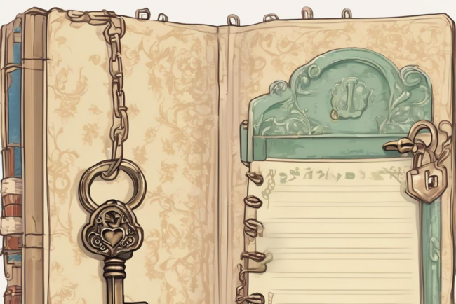 Entdecke die Welt der Gedanken: Dein Tagebuch mit Schloss und Schlüssel