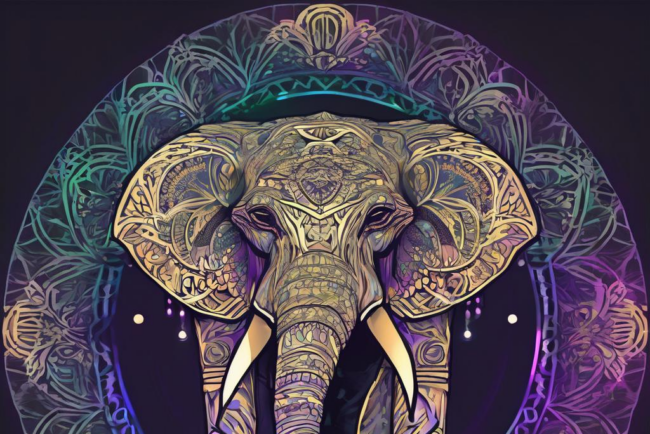 Entdecke das Stimmungslicht Mandala Elefant: Ein harmonisches Licht für dein Zuhause